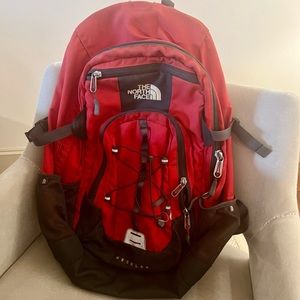 Red North Face Backpack